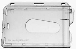 Kartenhalter transparent